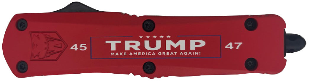 CobraTec Trump 45/47 MAGA Flag OTF Knife 3 Inch D2 Steel