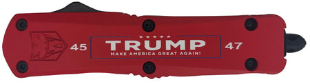 CobraTec Trump 45/47 MAGA Flag OTF Knife 3 Inch D2 Steel