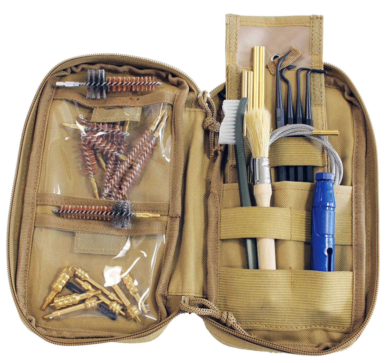 Birchwood Casey 41651 Tan Range Cleaning Kit 29 Pieces Handgun/Rifle