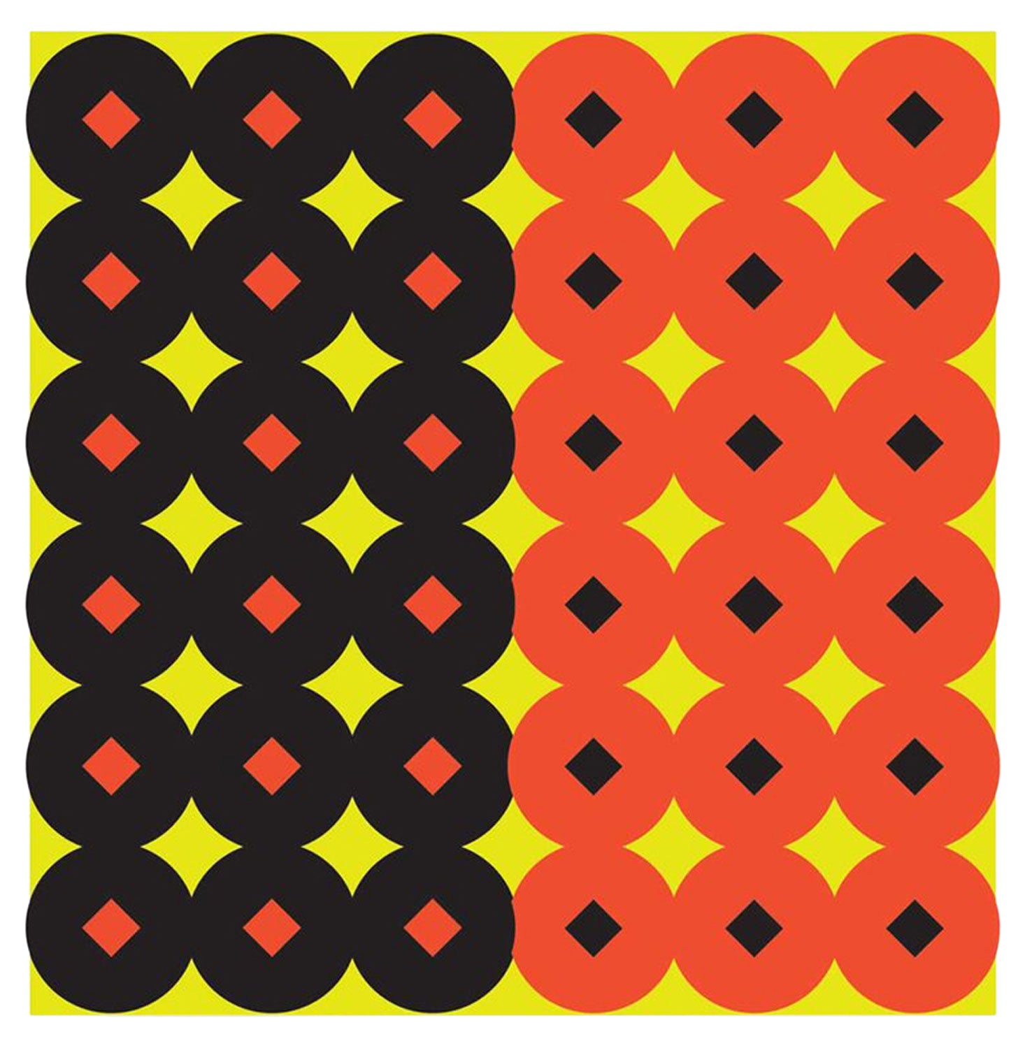 Birchwood Casey 34117 Shoot-N-C Self-Adhesive Reactive Paper Target Circle with Diamond Center 432 Plasters