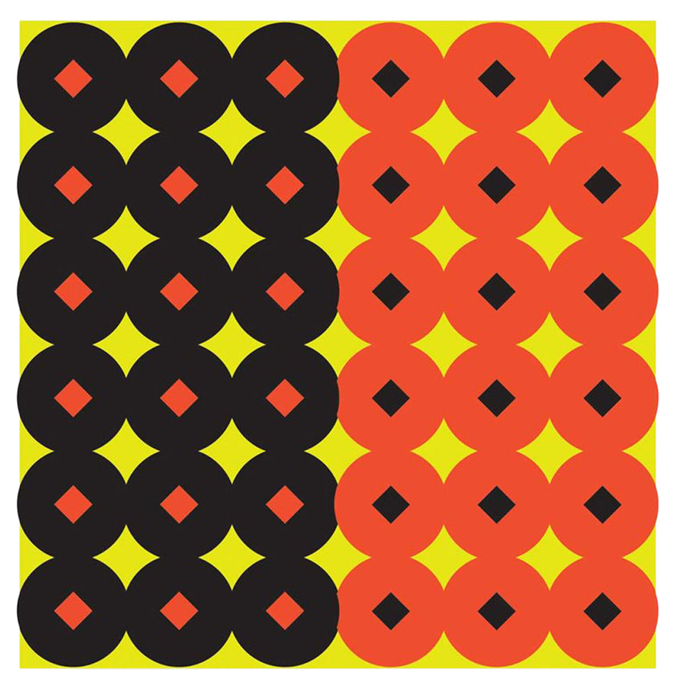 Birchwood Casey 34117 Shoot-N-C Self-Adhesive Reactive Paper Target Circle with Diamond Center 432 Plasters