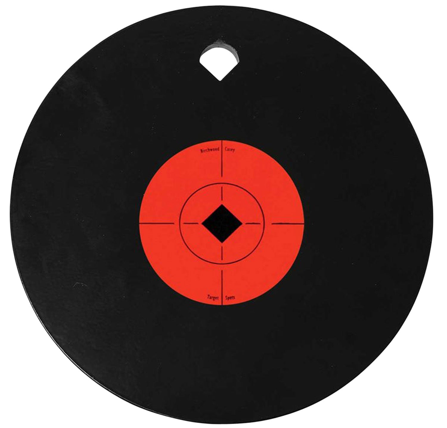 Birchwood Casey 47603 World of Targets 8" AR500 Steel Hanging Gong Target with Crosshair 0.38" Thick