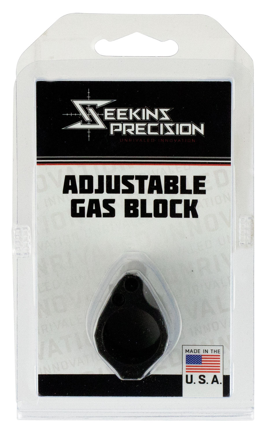 Seekins Precision 0011510031 AR Low Profile Adjustable Gas Block Black Melonite