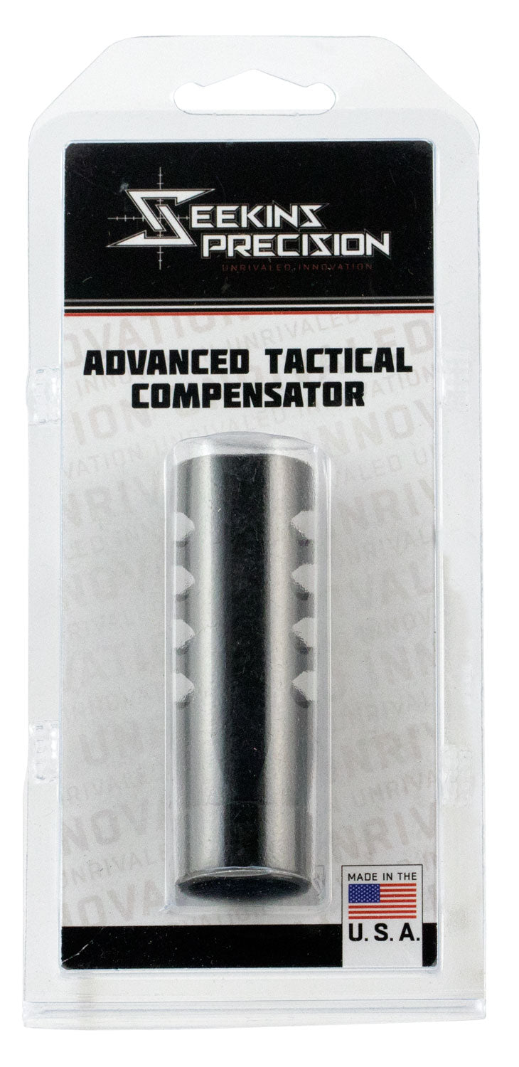 Seekins Precision ATC Compensator 416R Stainless Steel Black Melonite 5/8x24 for .308/7.62mm