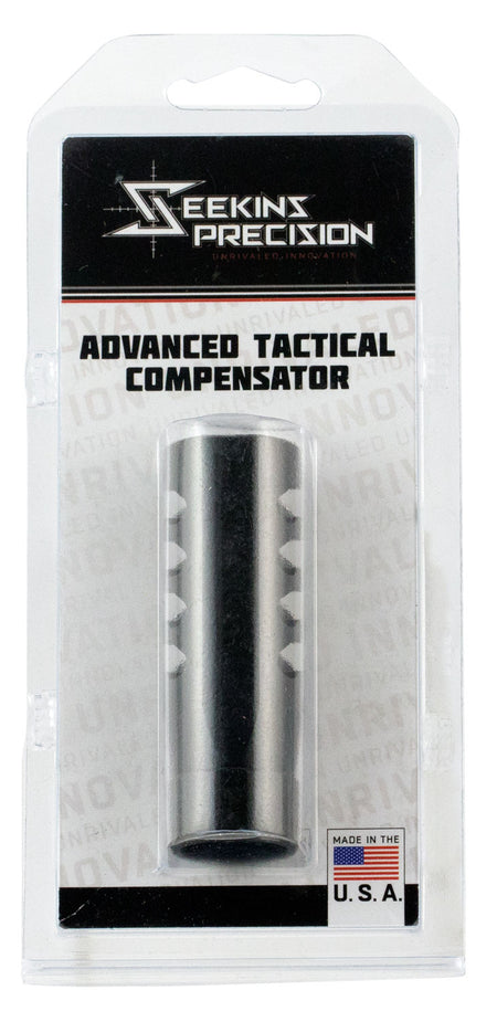 Seekins Precision ATC Compensator 416R Stainless Steel Black Melonite 5/8x24 for .308/7.62mm