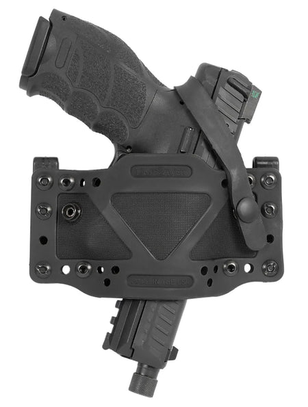 Limbsaver 12504 CrossTech Universal Ambidextrous Black Polymer IWB/OWB Holster with Belt Clip