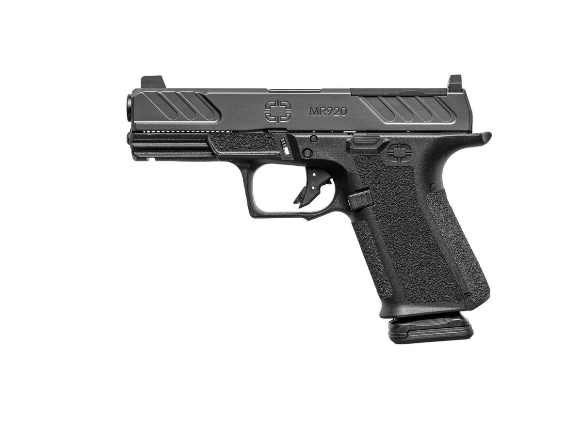 dSHADOW SYST MR920 9MM FOUND OPT SLD 4" UNTHRD BLK BARREL