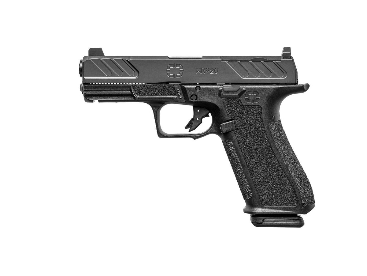 dSHADOW SYST XR920 FOUND 9MM PISTOL 4" UNTHRD BLK BARREL