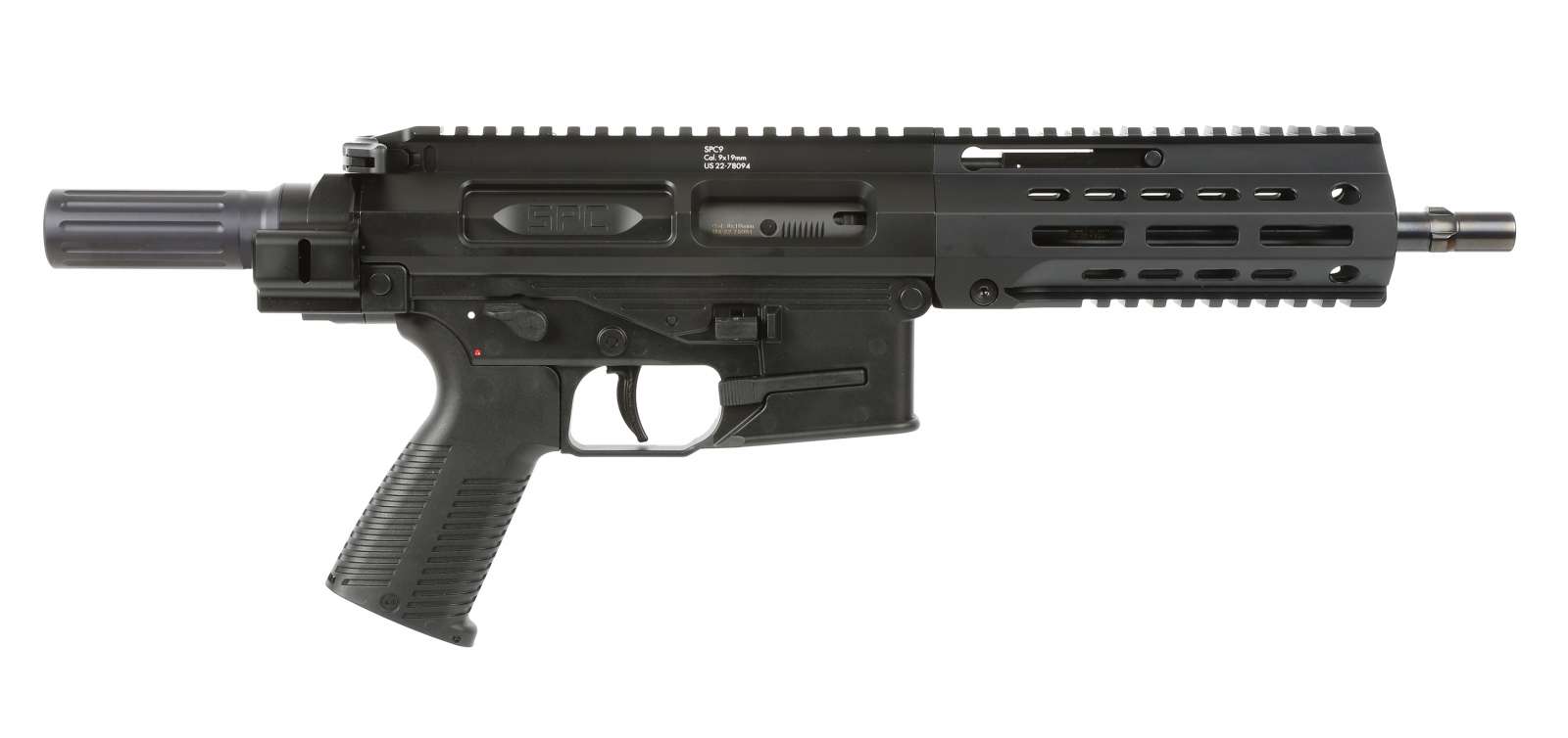 dB&T SPC9 PISTOL 9MM 9" BLACK 1-30RD MAG