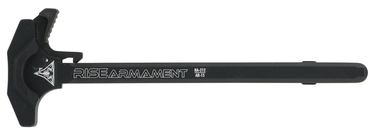 Rise Armament RA212 AR-15 Mil-Spec Extended Latch Charging Handle Black Aluminum