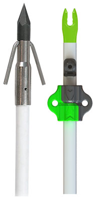 Muzzy Fish Arrow Carp Point Bottle Slide with Green X Nock