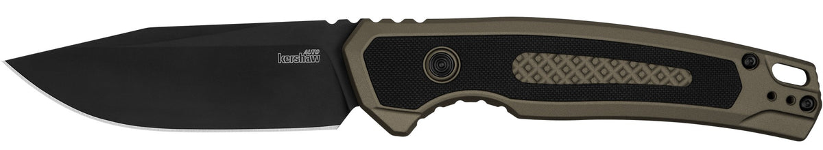 Kershaw 7106 Launch 21 3.45" Drop Point Push Button Pocketknife Black FDE
