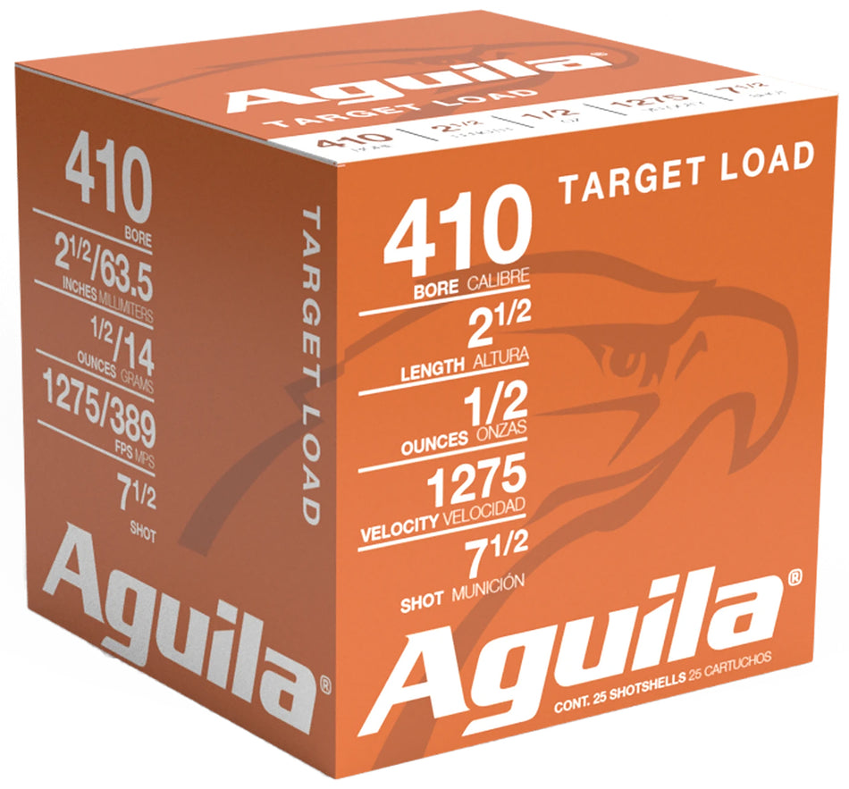 Aguila .410 Bore Shotgun Ammo Sub-Gauge High Velocity 2.5 in 1/2 oz #7.5