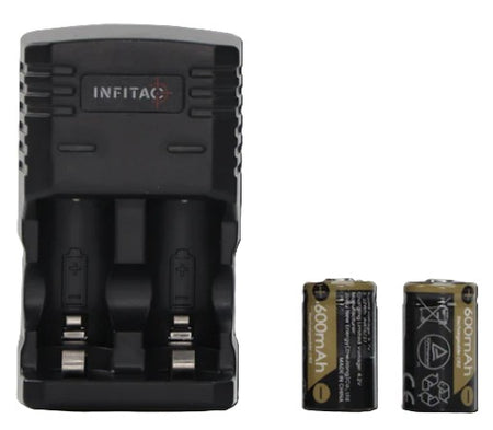 Infitac BC01 Charger and Batteries Optic Accessory Kit