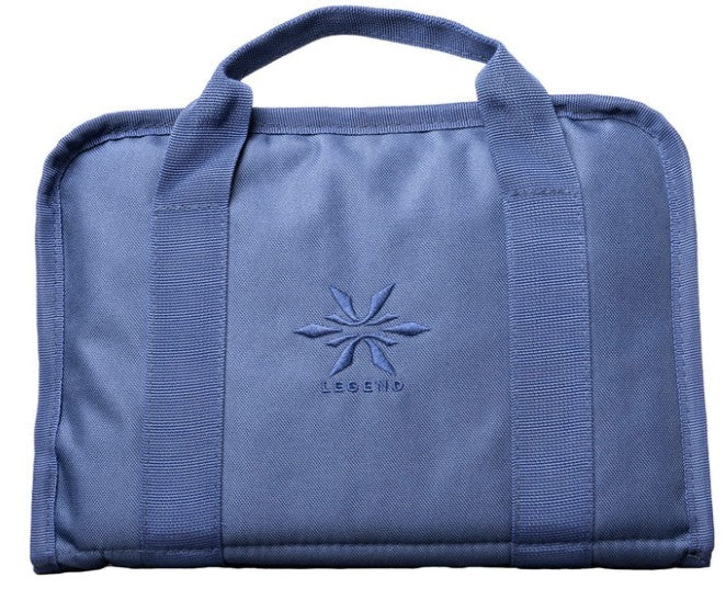 Legend Outdoor Gear Pegasus Pistol Carry Case, Midnight Blue Polyester, Foam Padded, PEG100-MB