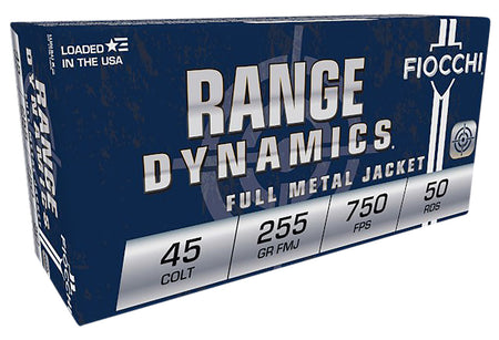 Fiocchi .45 Long Colt Range Dynamics 225 grain Complete Metal Jacket ammunition