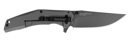 Kershaw 8300 DuoJet 3.25" Folding Clip Point 8Cr13MoV SS Gray TiCN Blade Carbon Fiber Inset Steel Handle Deep-Carry Clip