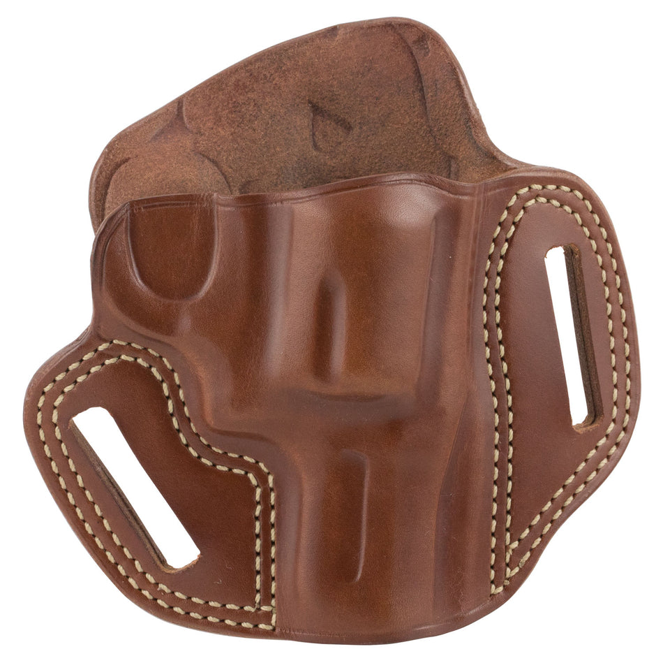 Galco CM102 Combat Master OWB Tan Leather Pancake Holster S&W L Frame Right Hand