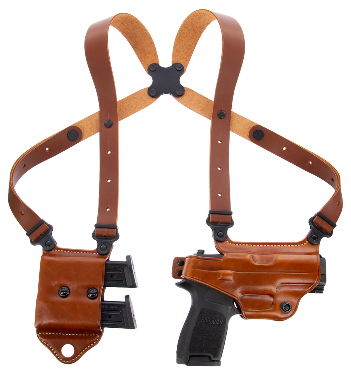 Galco MCII652 Miami Classic II Leather Shoulder Holster Tan Fits Glock 43/43X & M&P Shield RH