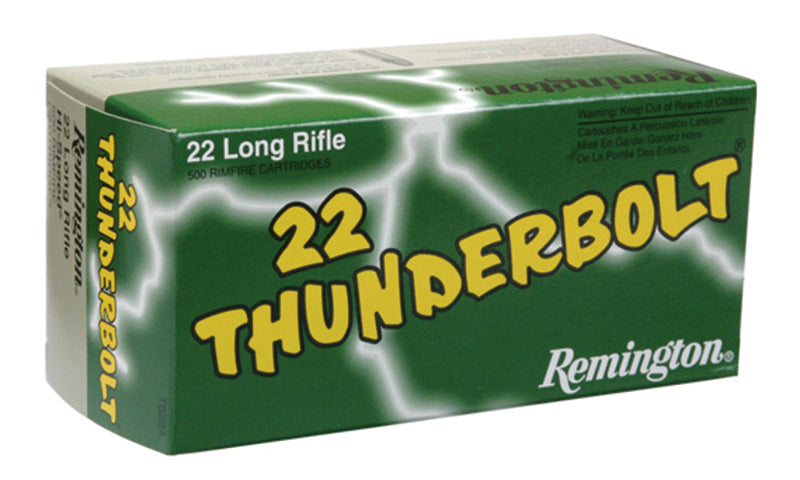 Remington .22 Long Rifle 22 Thunderbolt 40 grain Lead Round Nose ammunition