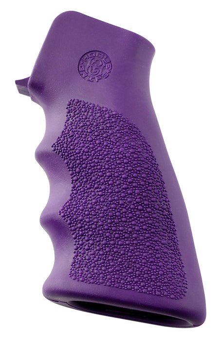 Hogue 15006 AR-15/M16 Cobblestone Purple OverMolded Rubber Grip with Finger Grooves