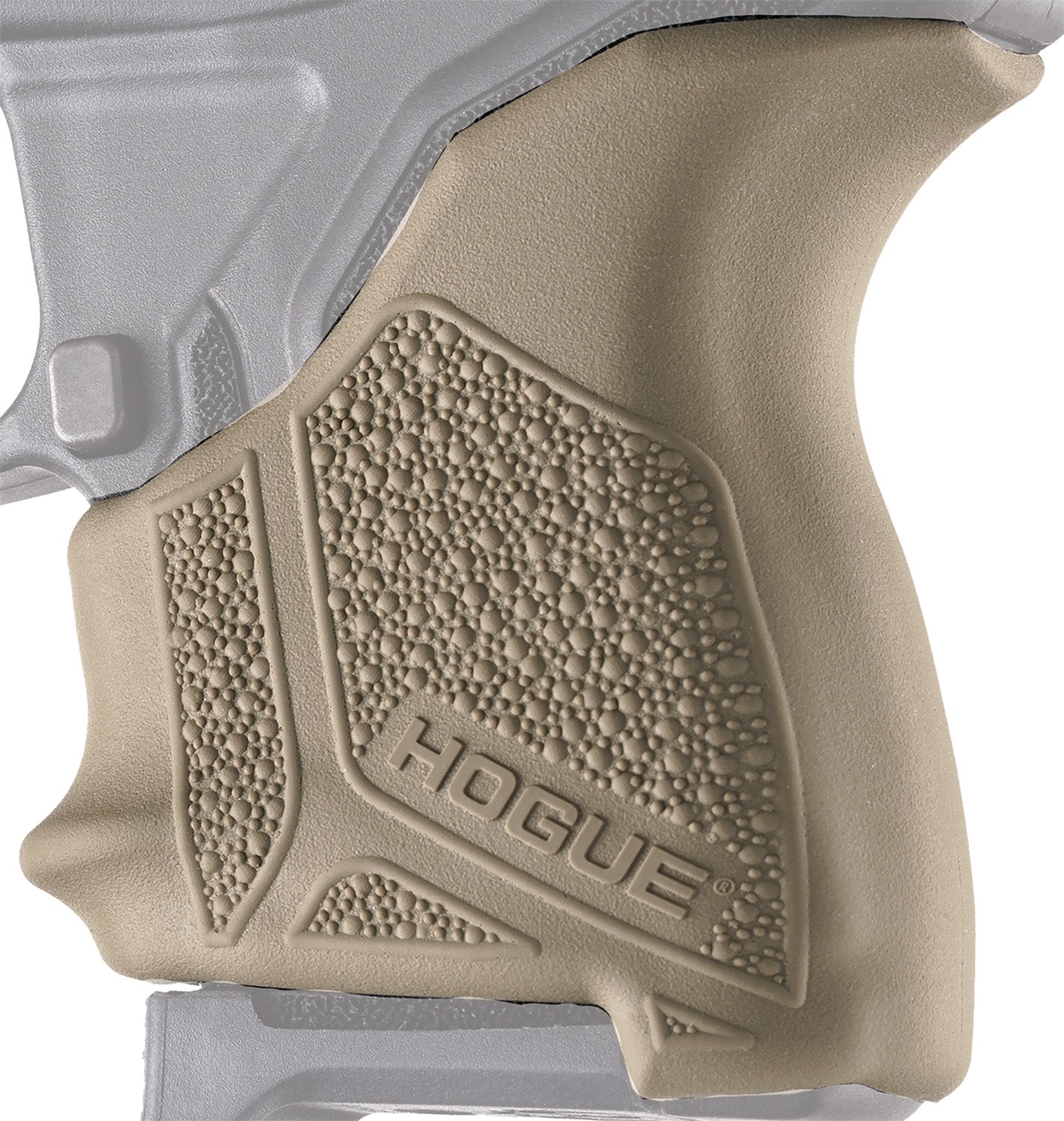 Hogue 18123 HandAll Beavertail Rubber Grip Sleeve for Ruger LCP II, FDE