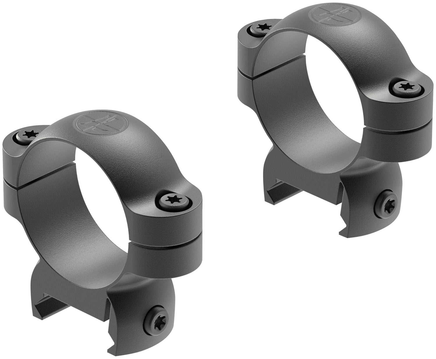 Leupold 120977 LRW 30mm Medium Cross-Slot Riflescope Ring Set Matte Black