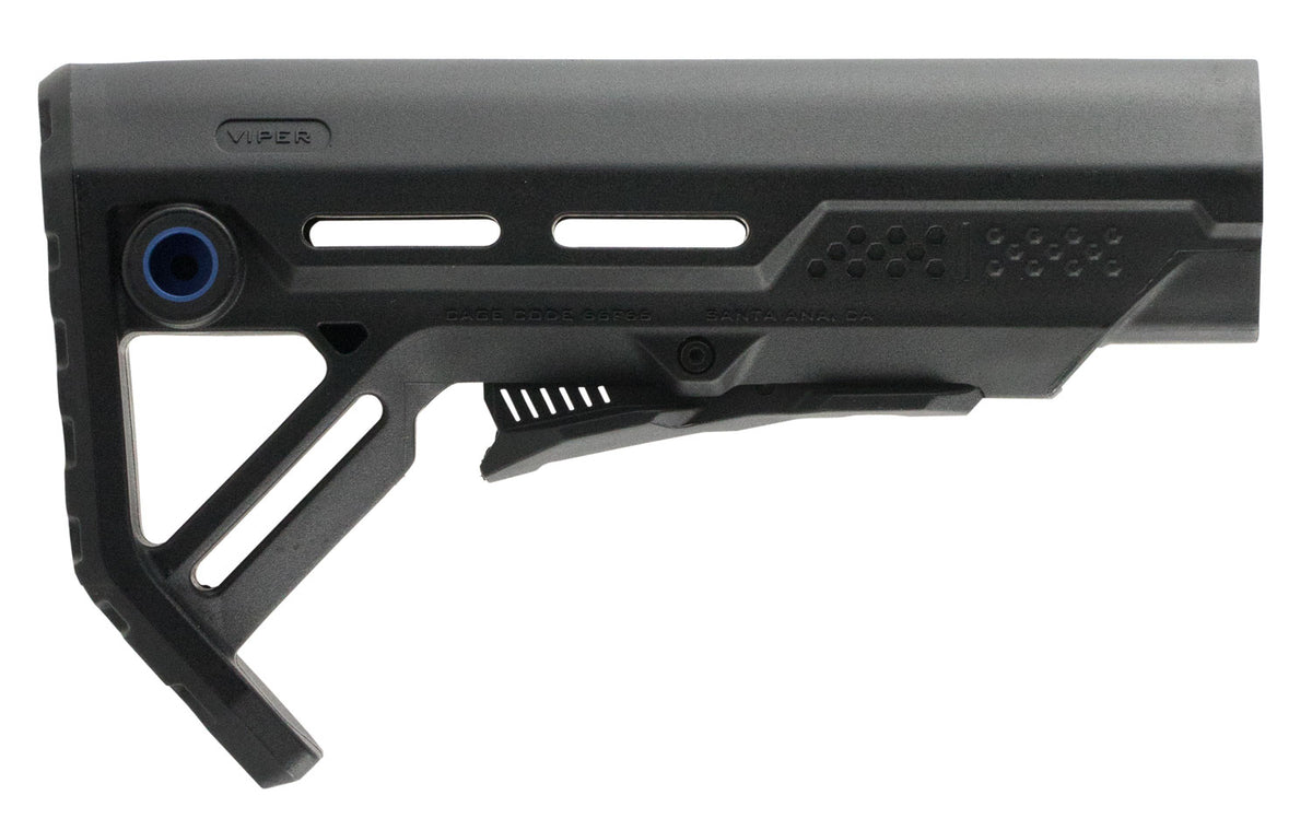Strike Industries STRIKEESMOD1BKBLU MOD1 Synthetic Stock Black/Blue AR-15 Mil-Spec