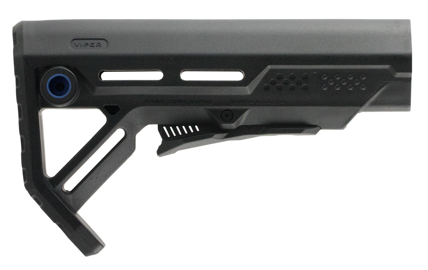 Strike Industries STRIKEESMOD1BKBLU MOD1 Synthetic Stock Black/Blue AR-15 Mil-Spec