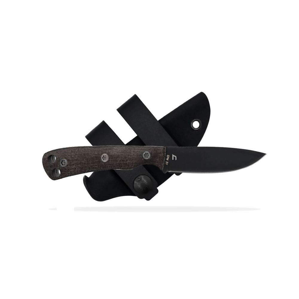 SK Knives Ascent Mini 2.9" DLC Black Blade Black G10 Grips Included Sheath