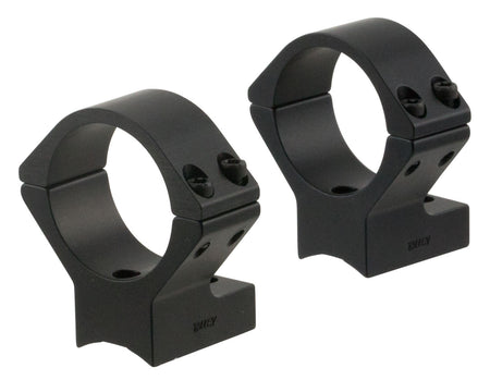 Talley 740725 Integrated Scope Mount Ring Combo Savage AccuTrigger 30mm Medium Height Black