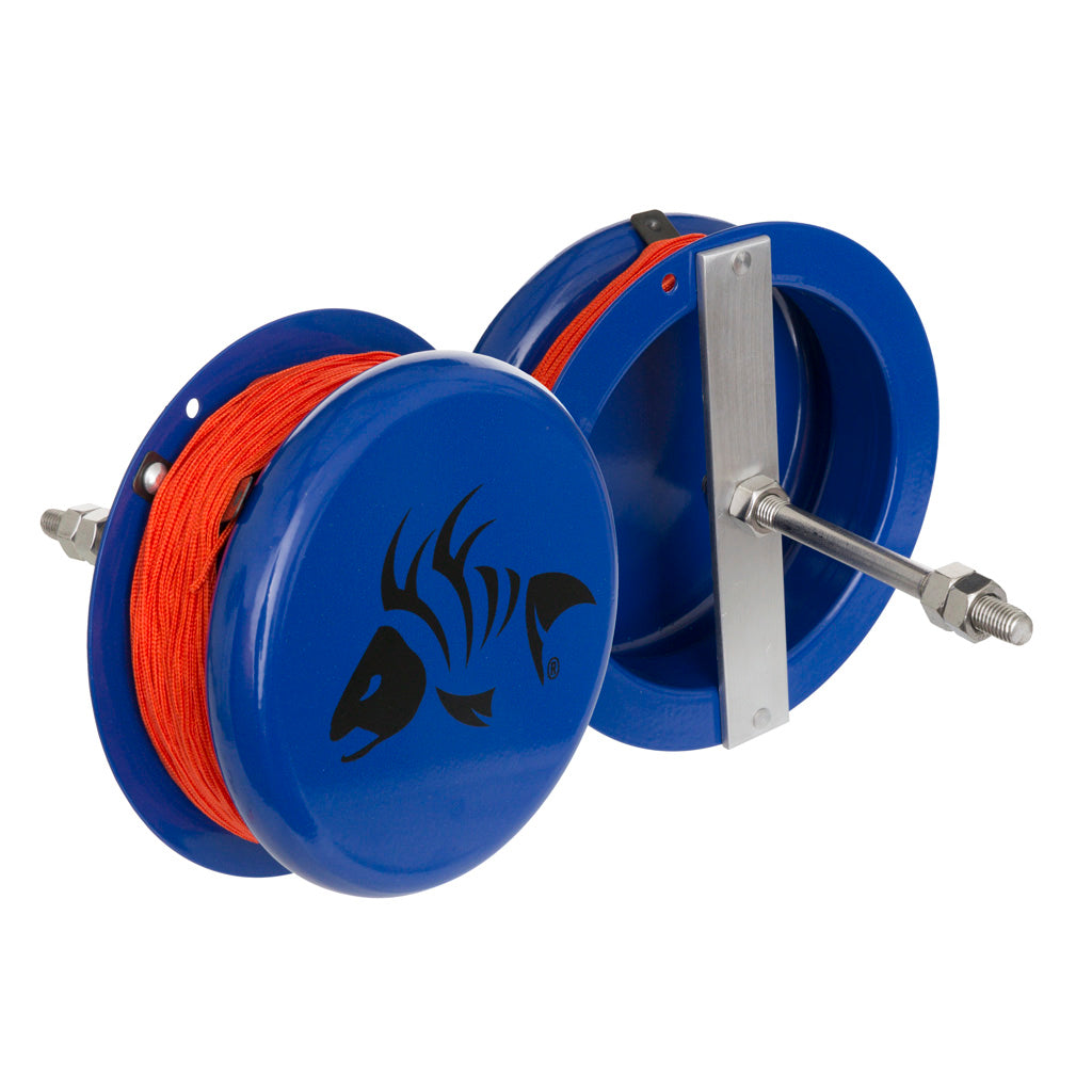 Fin Finder Heavy Duty Bowfishing Drum Reel with Stabilizer Bushing Mount