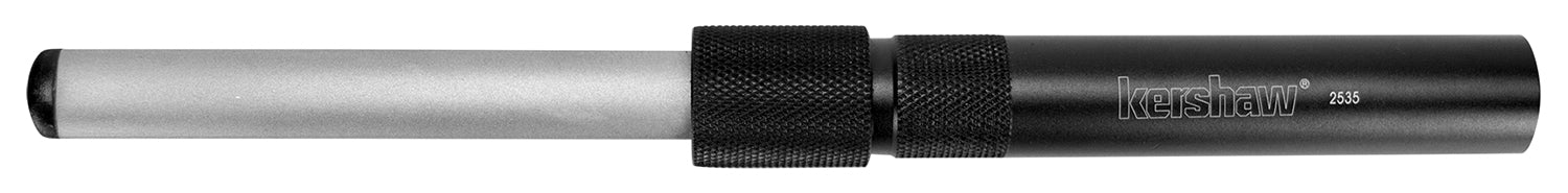 Kershaw 2535 Ultra-Tek 9" Fine Diamond Sharpening Steel – Compact, Black Aluminum Handle