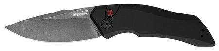 Kershaw 7100BW Launch 1 Auto Folder 3.4-Inch Drop Point Plain CPM 154 Blade Black Aluminum Handle with Pocket Clip