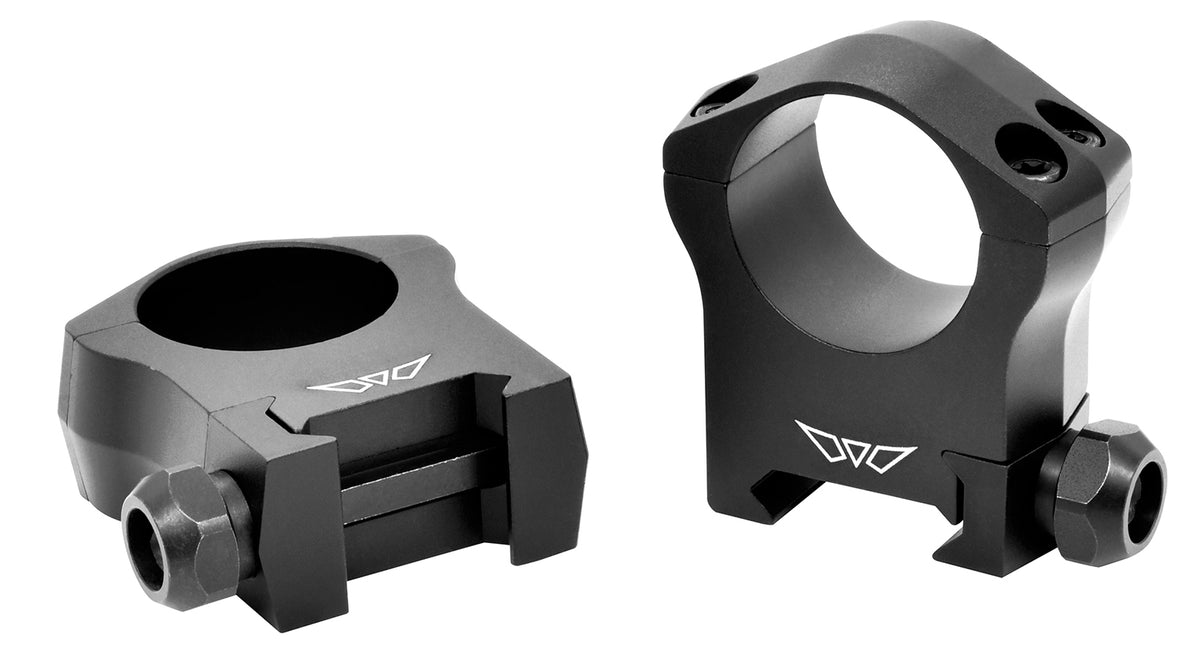 Warne 7202M Matte Black 1 Inch High Profile Mountain Tech Scope Rings