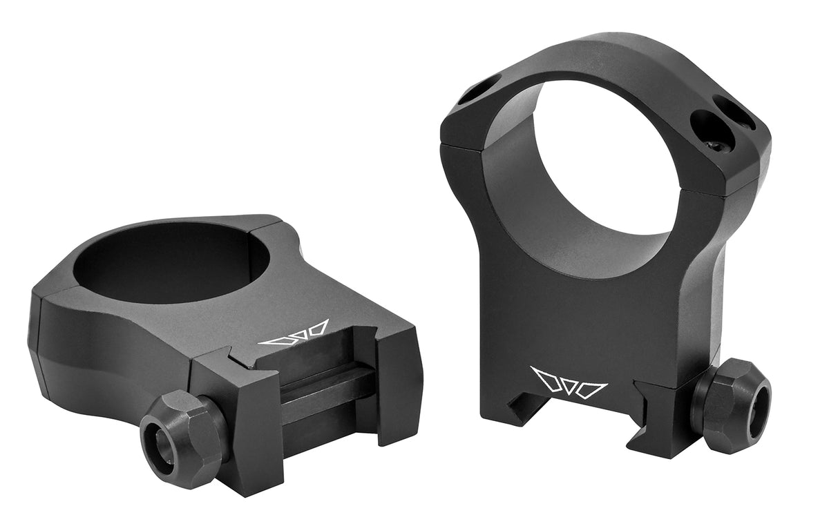 Warne 7217M 30mm Ultra High Mountain Tech Scope Rings Black 0 MOA