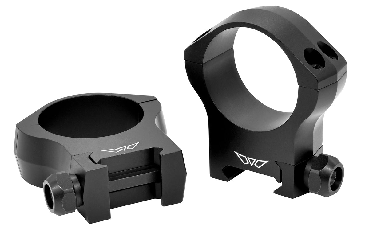 Warne 7222M 34mm High Mountain Tech Scope Rings Black 0 MOA