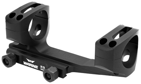 Warne LRSKEL30TW Extended Skeletonized Scope Mount Ring Combo Black Anodized 30mm MSR Ultra High 20 MOA