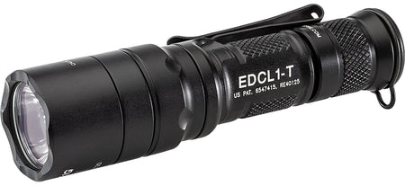 SureFire EDCL1-T Dual-Output Everyday Carry Flashlight Black Anodized 500 Lumen LED