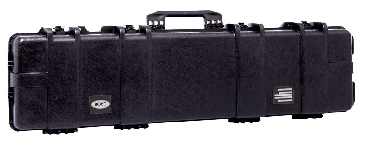 Boyt Harness H51 Double Long Gun Hard Case Black Polypropylene with O-Ring Gasket