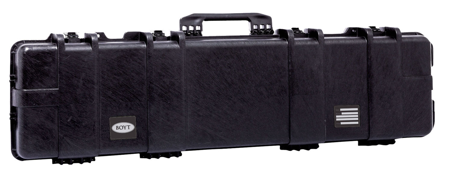 Boyt Harness H51 Double Long Gun Hard Case Black Polypropylene with O-Ring Gasket