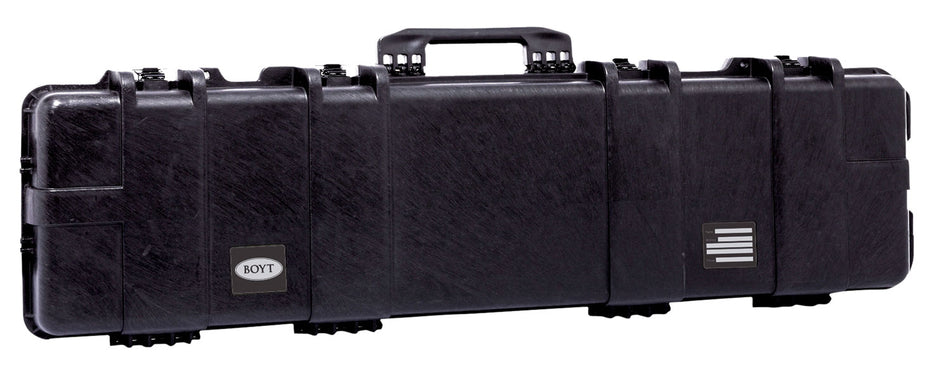 Boyt Harness H51 Double Long Gun Hard Case Black Polypropylene with O-Ring Gasket
