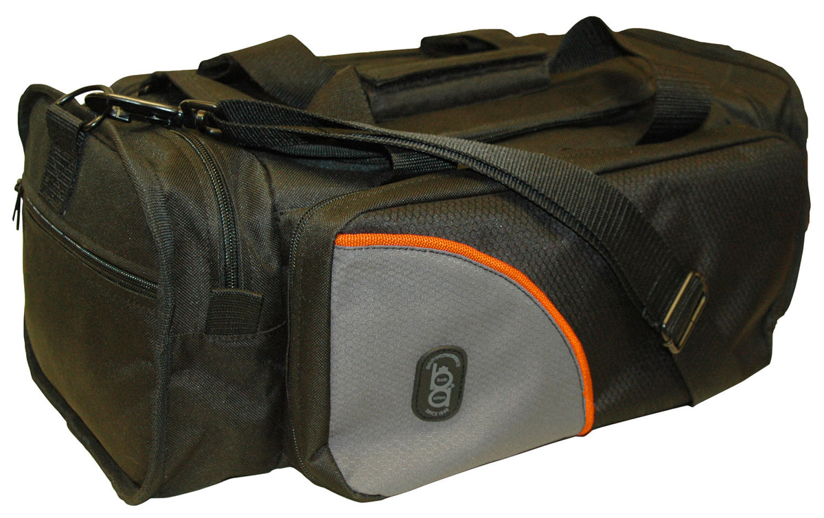 Bob Allen BA450 Club Range Bag Black/Gray Nylon with Padded Pistol Pockets