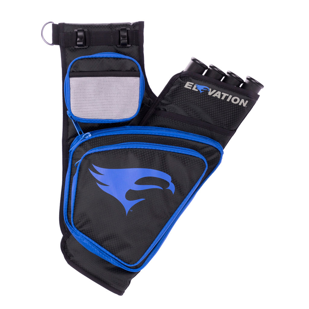 Elevation Transition Right Hand Hip Quiver Black/Blue Archery