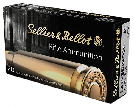 Sellier and Bellot 6.5mm Creedmoor Rifle 140 grain Soft Point ammunition