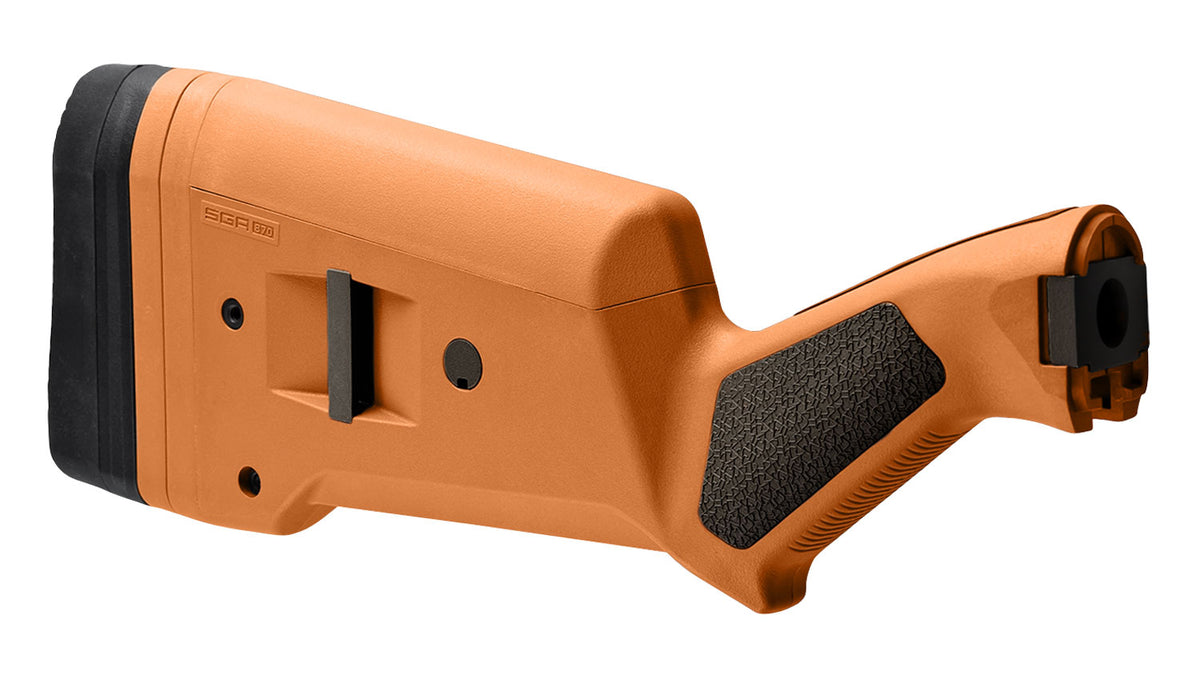Magpul MAG460-ORG Orange SGA Configurable Buttstock for Rem 870 12 GA Shotgun