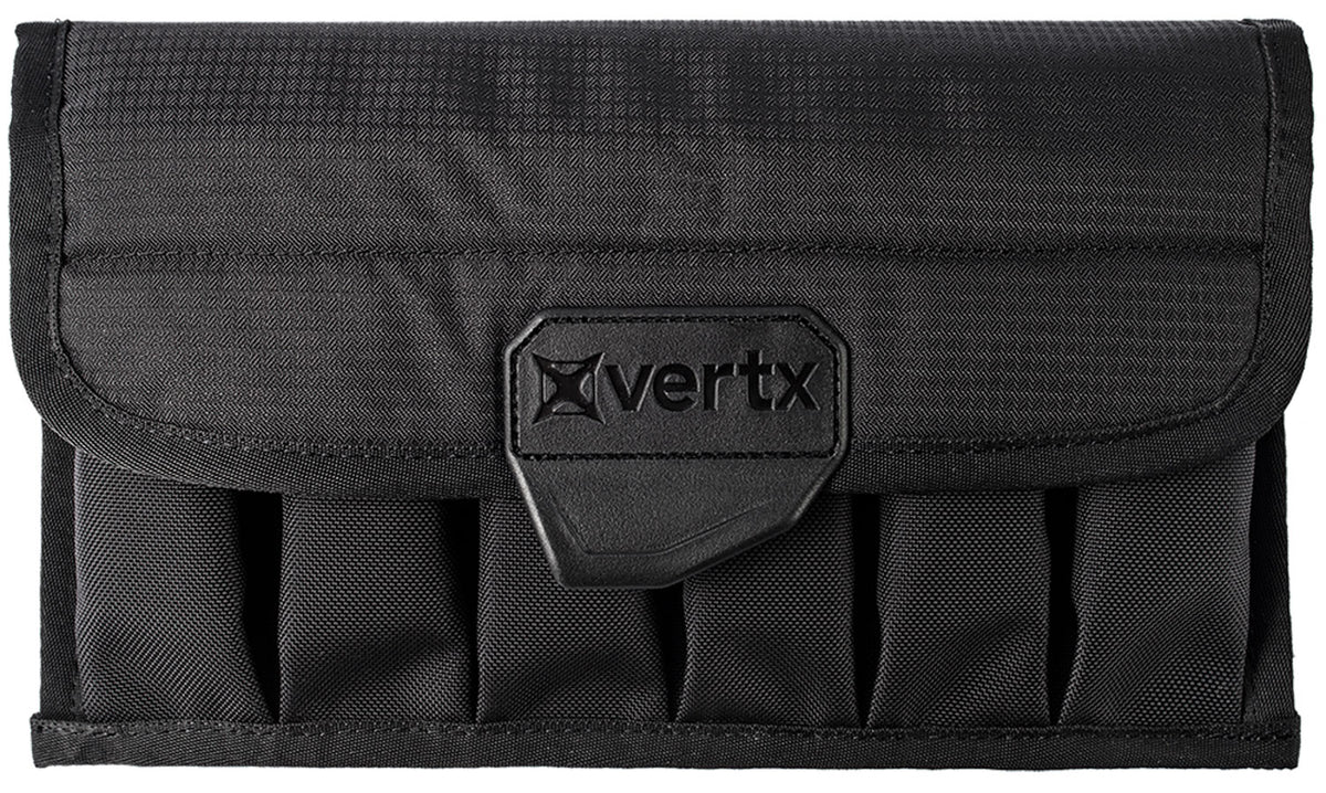 Vertx Magazine Pouch Black Cordura Velcro Flap 12 Single Stack Mags VTX5170BK