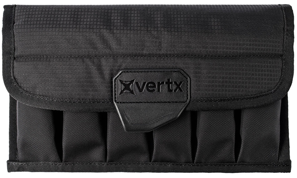 Vertx Magazine Pouch Black Cordura Velcro Flap 12 Single Stack Mags VTX5170BK