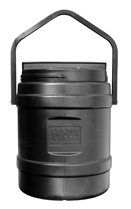 On Time 73000 Rice Bran Wildlife Feeder, 10 Gal, Vibration Anti-Clog Tech, 1-6 Feeds/Day