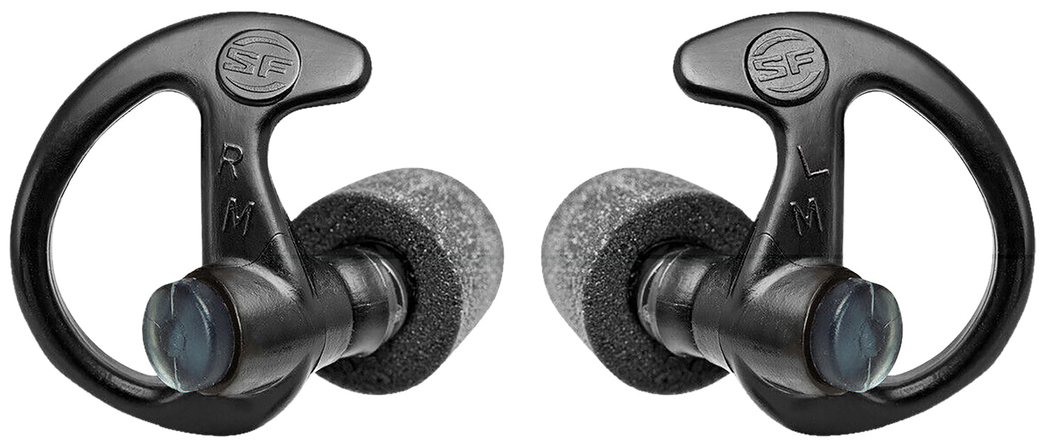 SureFire EP10BKMPR Sonic Defenders Ultra Max 30 dB Memory Foam Full Block Earplugs Black Adult Medium